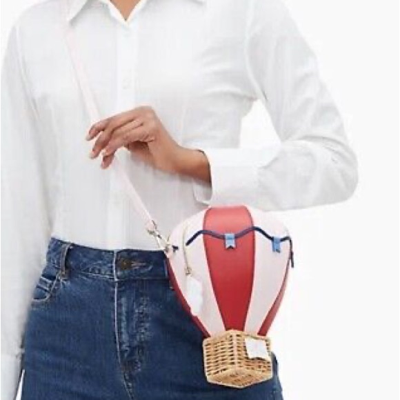 Kate Spade UP UP & AWAY Hot Air Balloon Novelty Purse NWOT - Picture 6 of 15